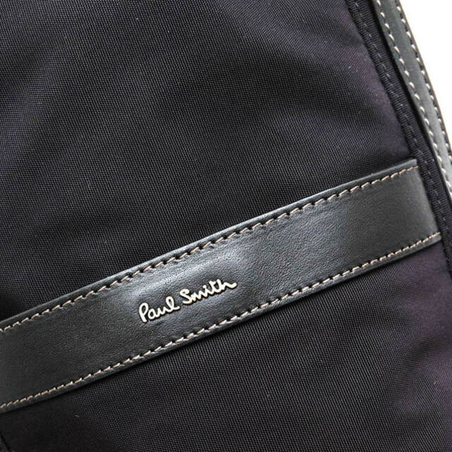 ポールスミス/Paul Smith バッグ ショルダーバッグ 鞄 メンズ 男性 男性用ナイロン レザー 革 本革 ブラック 黒 PSR590 シグネチャーウェビング マルチストライプ ボディバッグ