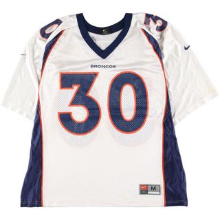 ナイキ(NIKE)の古着 ナイキ NIKE NFL DENVER BRONCOS デンバーブロンコス Vネック メッシュ ナンバリング ゲームシャツ フットボールシャツ USA製 メンズXL /eaa261126(Tシャツ/カットソー(半袖/袖なし))