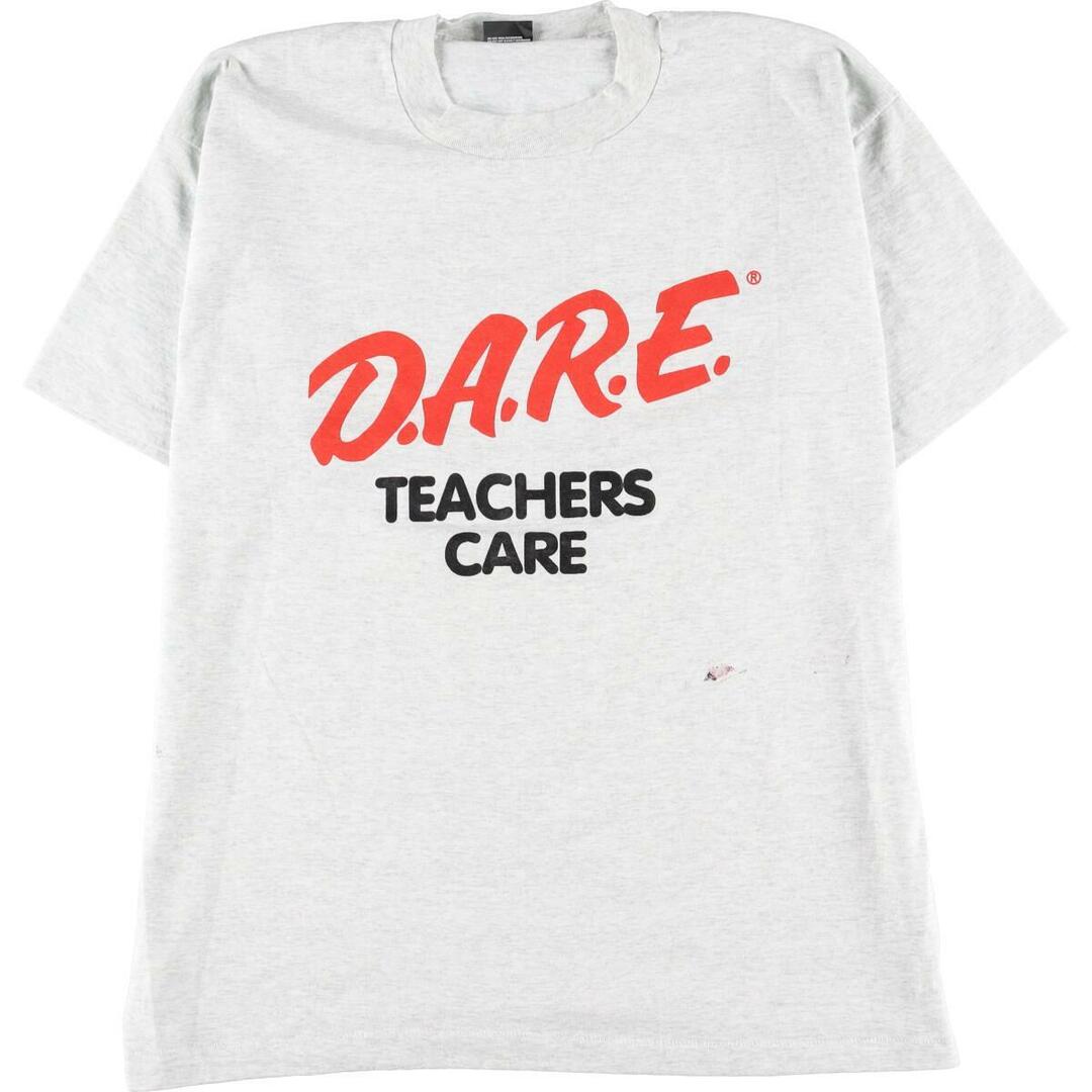 古着 90年代 フルーツオブザルーム FRUIT OF THE LOOM D.A.R.E 薬物乱用予防教育 プリントTシャツ USA製 メンズL  ヴィンテージ /eaa261609 | フリマアプリ ラクマ