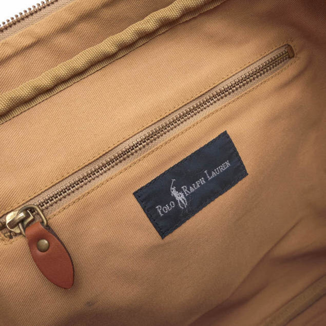 ポロ ラルフローレン/POLO RALPH LAUREN バッグ ブリーフケース ビジネスバッグ 鞄 ビジネス メンズ 男性 男性用コットン 綿 キャンバス レザー 革 ベージュ サファリシリーズ ポロ ラルフローレン/POLO RALPH LAUREN バッグ ブリーフケース ビジネスバッグ 鞄 ビジネス メンズ 男性 男性用コットン 綿 キャンバス レザー 革 ベージュ サファリシリーズ