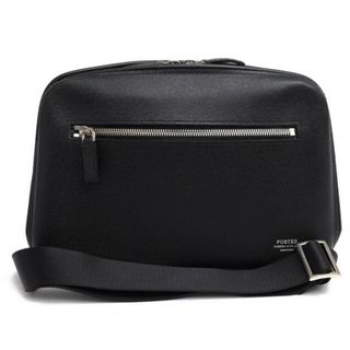 ポーター(PORTER)のポーター 吉田カバン／PORTER バッグ セカンドバッグ クラッチバッグ 鞄 メンズ 男性 男性用レザー 革 本革 ブラック 黒  024-04332 AVENUE 2WAY SHOULDER BAG アベニュー 2WAY ショルダーバッグ(セカンドバッグ/クラッチバッグ)