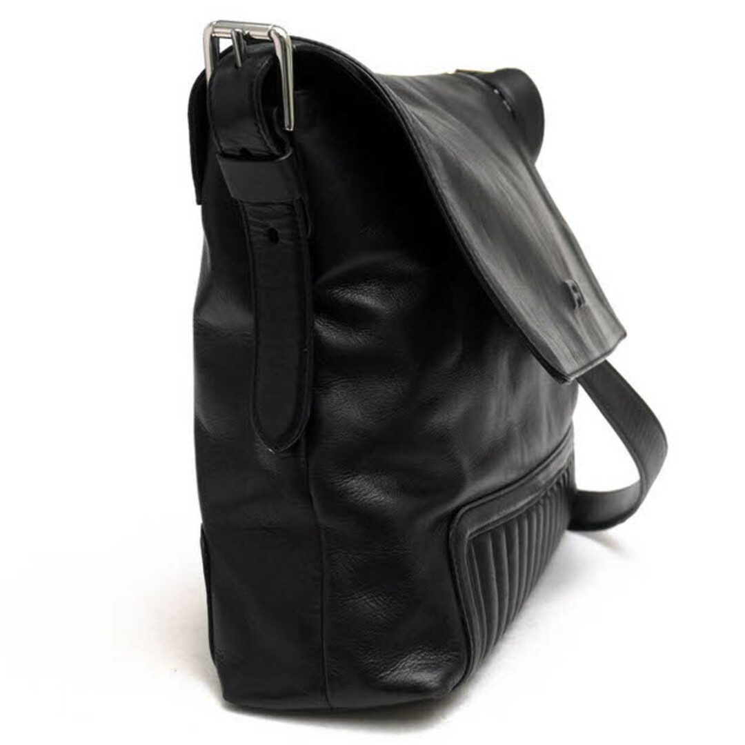 Ralph Lauren(ラルフローレン)のラルフローレン／RALPH LAUREN バッグ ショルダーバッグ 鞄 メンズ 男性 男性用レザー 革 本革 ブラック 黒  キルティング メッセンジャーバッグ メンズのバッグ(ショルダーバッグ)の商品写真