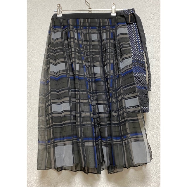sacai - sacai 14-15AW キルティング チェックスカートの通販 by yupho