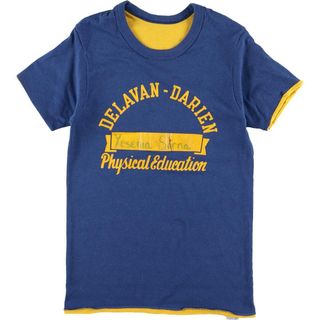 チャンピオン(Champion)の古着 80年代 チャンピオン Champion トリコタグ リバーシブル カレッジTシャツ USA製 レディースXS ヴィンテージ /eaa157841(Tシャツ(半袖/袖なし))