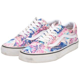 ヴァンズ(VANS)の古着 バンズ VANS OLD SKOOL 総柄 オールドスクール スニーカー US6.5 レディース24.5cm /saa005043(スニーカー)