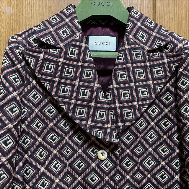 テレビで話題】 Gucci 期間限定○GUCCIグッチGG柄ショートジャケット38新品 テーラードジャケット