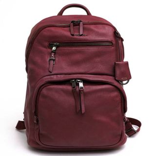 トゥミ(TUMI)のトゥミ／TUMI リュック バッグ バックパック レディース 女性 女性用レザー 革 本革 レッド ブラウン 赤 茶  196343BR Voyageur Leather Hagen Backpack ハーゲン デイパック ユニセックス 男女兼用(リュック/バックパック)