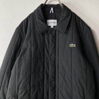 ラコステ(LACOSTE)の美品 LACOSTE ラコステ キルティングコート ダークグレー M 状態良好(ダウンジャケット)