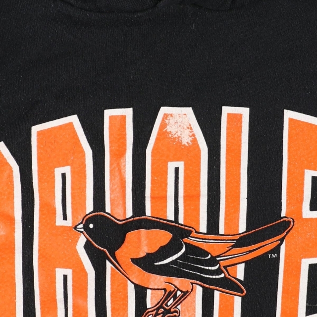 90年代 ラッセル Russell MLB BALTIMORE ORIOLES ボルチモアオリオールズ スウェットプルオーバーパーカー メンズS ヴィンテージ /eaa196345 3