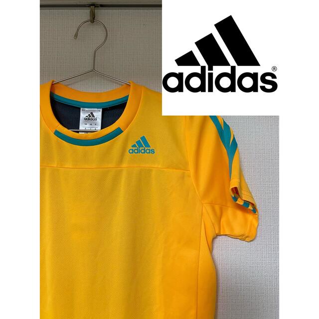 アディダス　adidas メッシュTシャツ　蛍光　イエロー　S | フリマアプリ ラクマ