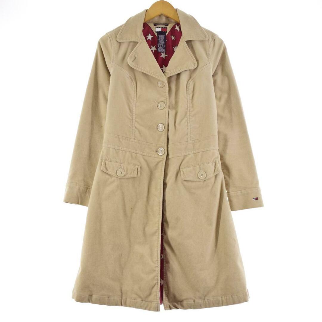 全国宅配無料 tommy トミーヒルフィガー ロングコート 古着 tdh