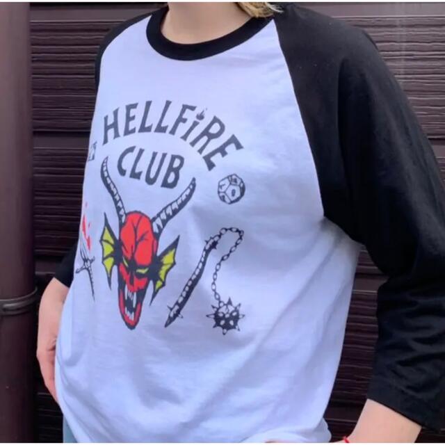 NETFLIX公式正規品　hellfire clubヘルファイアクラブ ラグラン 4