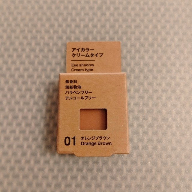 MUJI (無印良品)(ムジルシリョウヒン)の無印　無印良品　クリームアイシャドウ　アイカラー　クリームタイプ　オレンジブラウ コスメ/美容のベースメイク/化粧品(アイシャドウ)の商品写真