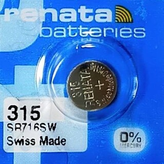 renata酸化銀315ボタン電池１個(その他)