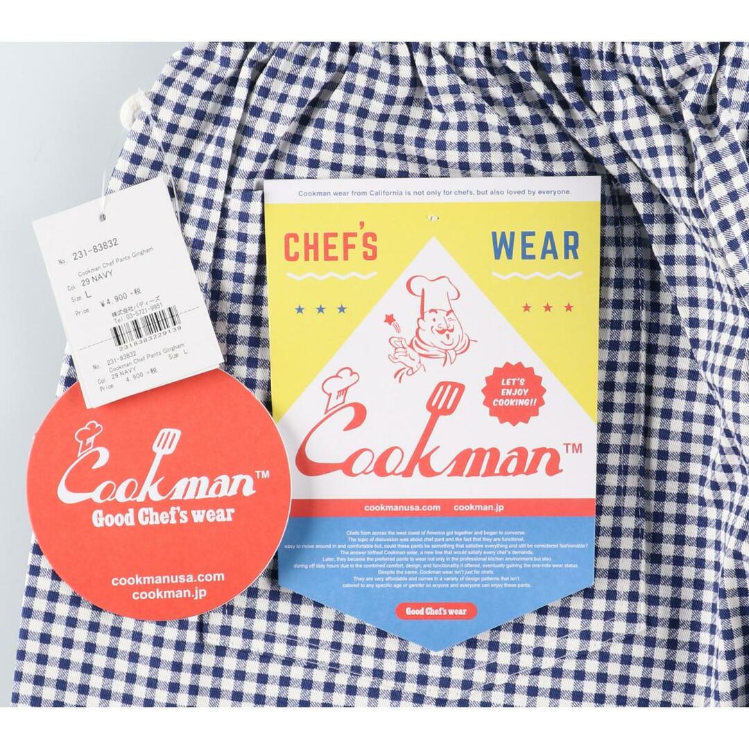 Cookman CHEF PANTS Gingham 29 NAVY コックパンツ メンズL /jam1097 メンズのパンツ(その他)の商品写真