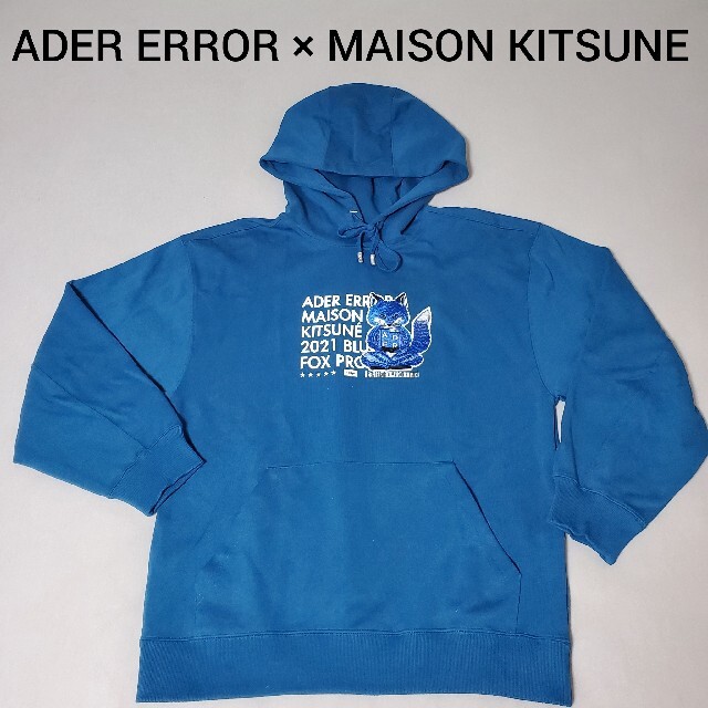 ader error  kitsune ジップアップパーカー