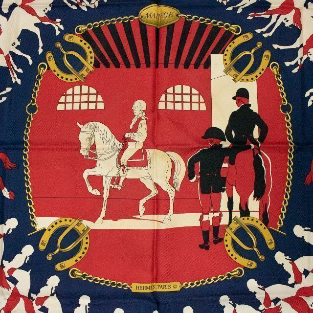 ワンランク➥ Hermes - エルメスのスカーフ・正規品・カレ90 MANEGE