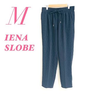 スローブイエナ(SLOBE IENA)のSLOBEIENAスローブイエナ テーパードパンツ ストライプオフィス(クロップドパンツ)