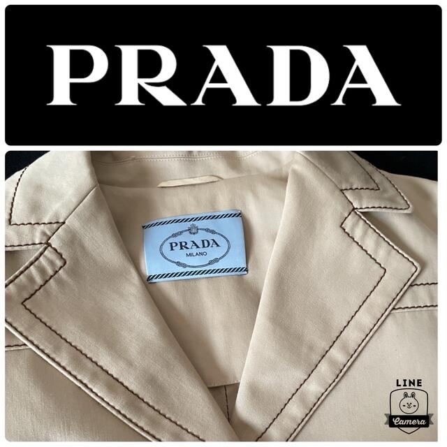 PRADA コート ベージュ プラダ ジャケット - テーラードジャケット