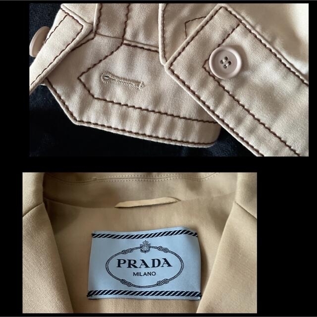 PRADA コート ベージュ プラダ ジャケット - テーラードジャケット