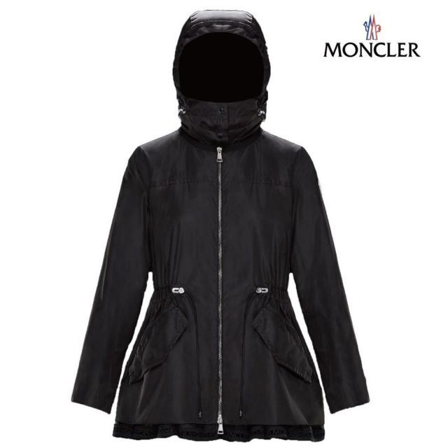 MONCLER(モンクレール)の極美品 モンクレール LOTY 裾レース ナイロンコート サイズ00 国内正規品 レディースのジャケット/アウター(スプリングコート)の商品写真