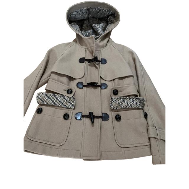BURBERRY バーバリーブルーレーベル ノバチェック ダッフルコート 36