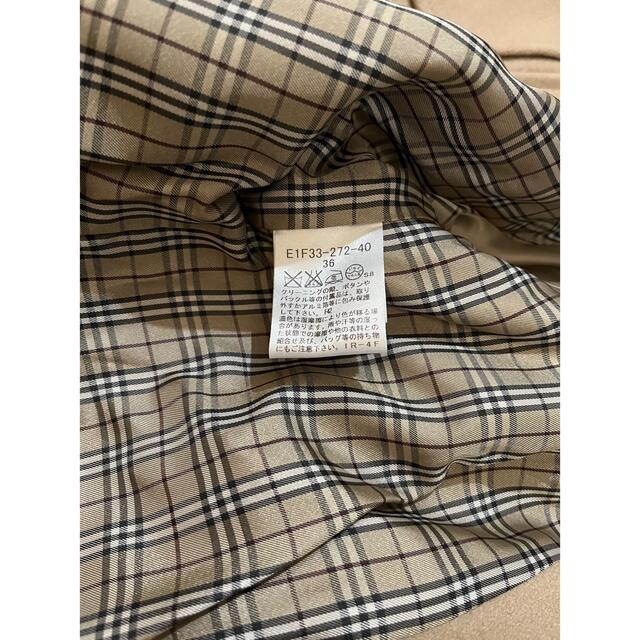 BURBERRY バーバリーブルーレーベル ノバチェック ダッフルコート 36