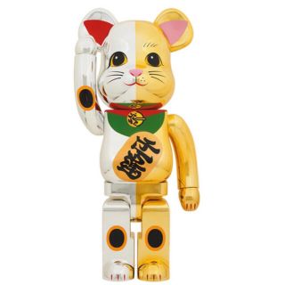 ベアブリック(BE@RBRICK)のBE@RBRICK 招き猫 開運 銀×千万両 金 1000％(その他)