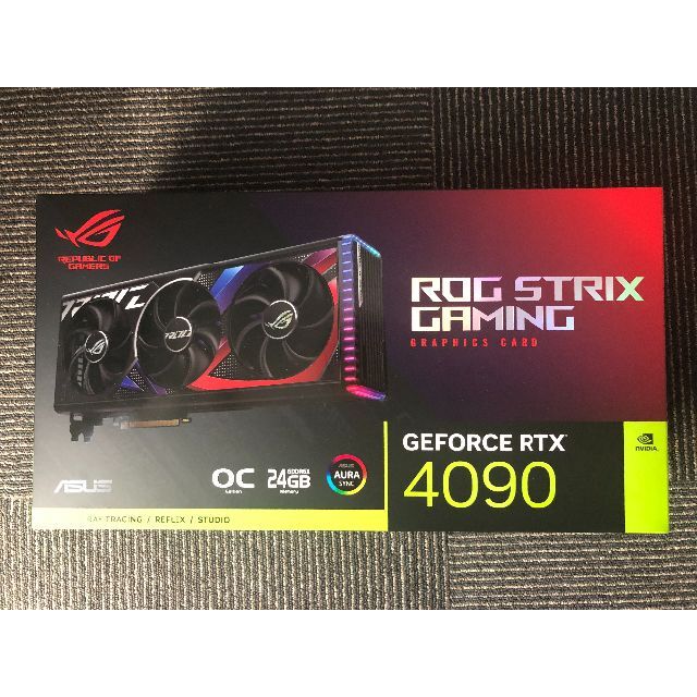 ASUS - 新品未開封品 ROG-STRIX-RTX4090-O24G-GAMINGの通販 by ... RTX4090 ROG STRIX O24G 新品 ASUS