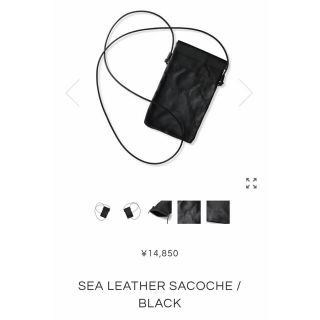 ウィンダンシー(WIND AND SEA)のWIND AND SEA Sea Leather Sacoche(ショルダーバッグ)