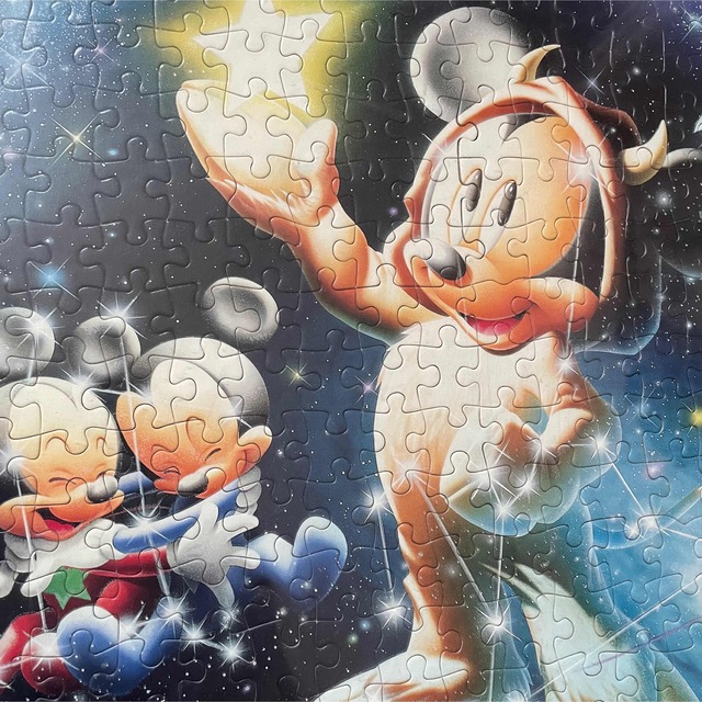 廃盤 ディズニー 光るジグソーパズル パズル 1000ピース 星空のファンタジー