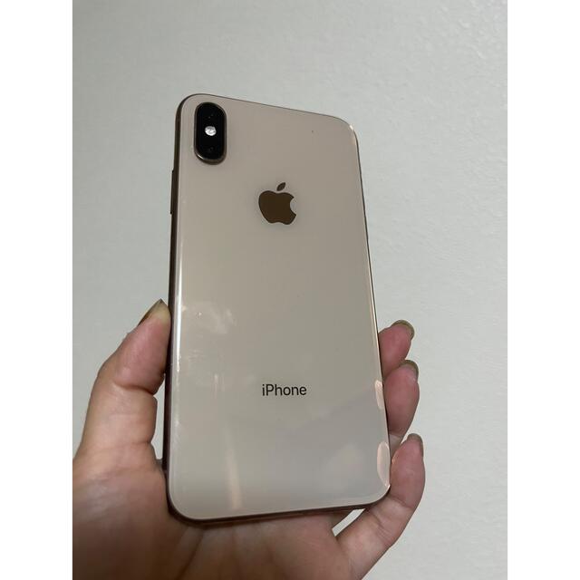 iPhone(アイフォーン)のiPhone XS 64g gold simフリー スマホ/家電/カメラのスマートフォン/携帯電話(スマートフォン本体)の商品写真