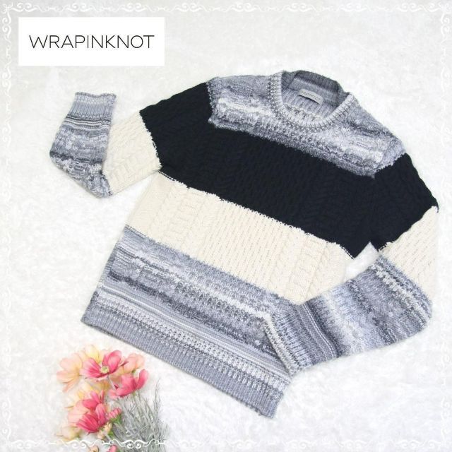 りんご様専用WRAPINKNOT:ケーブル ボタン カーディガン(ブラック りんご様専用WRAPINKNOT:ケーブル ボタン カーディガン(ブラック