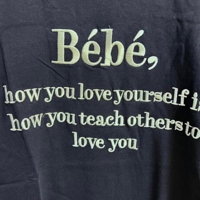 BeBe(ベベ)のゆん様Bebe 韓国製クルーネックTシャツ　ネイビー&ホワイト メンズのトップス(Tシャツ/カットソー(半袖/袖なし))の商品写真