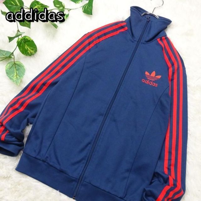 【美品！】adidas ヨーロッパトラックジャケットXL ブルー  在原 小松