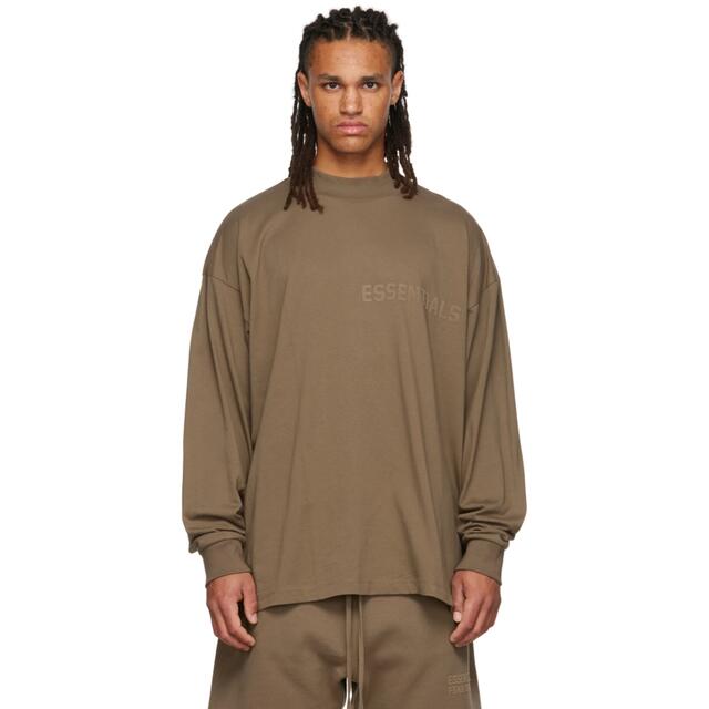 FEAR OF GOD(フィアオブゴッド)のFOG ESSENTIALS  モックネック　ロゴ　カットソー　ロンTシャツ メンズのトップス(Tシャツ/カットソー(七分/長袖))の商品写真