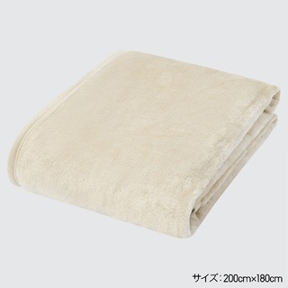 ユニクロ(UNIQLO)の(boo様専用)ヒートテック毛布(ダブル) ナチュラル 180 x 200cm(毛布)