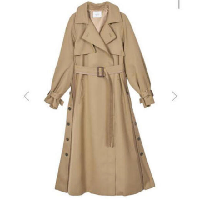 AMERI MINIMAL FLARE LONG TRENCH COAT