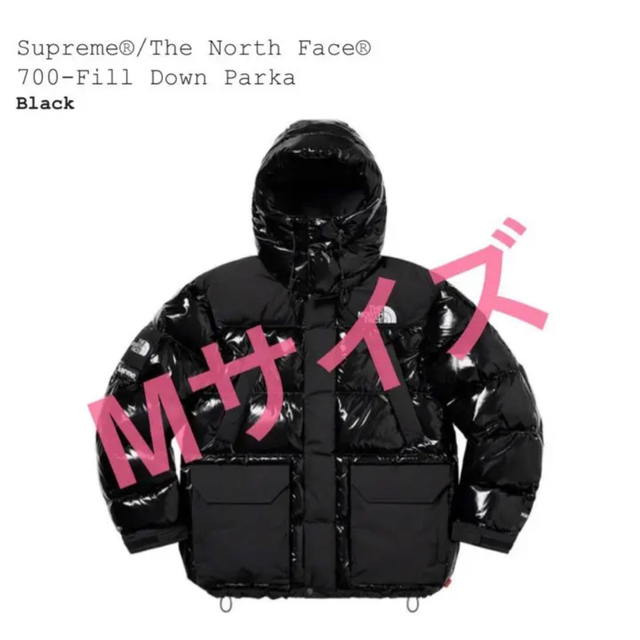 ダウンジャケット Supreme - Supreme / The North Face 700-Fill Down M