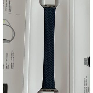 アップルウォッチ(Apple Watch)のApple Watch ブレイデッドソロループ 紺 45mm(腕時計(デジタル))