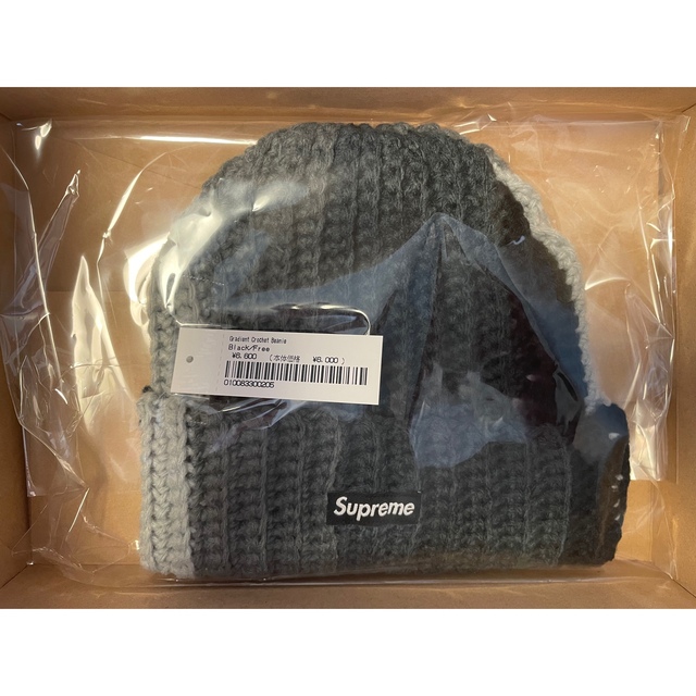 Burberry【新品タグ付】supreme Gradient Crochet Beanie 黒