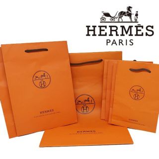 エルメス(Hermes)のHERMES エルメス 紙袋 ショッパー オレンジ　8枚(ショップ袋)