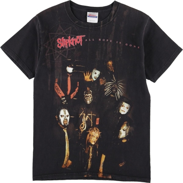 古着 ヘインズ Hanes SLIPKNOT スリップノット バンドTシャツ メンズS ...