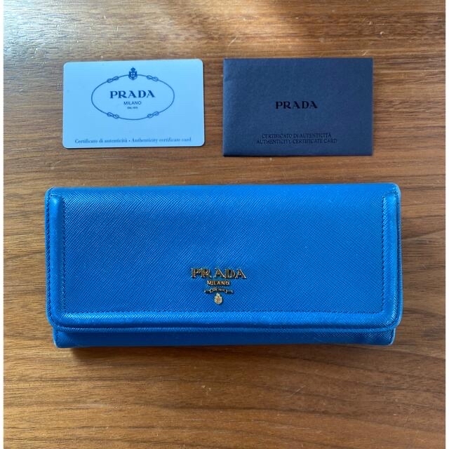 PRADA 長財布 サフィアーノレザー コバルトブルー nogawkkUWr - www