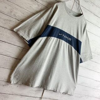 NIKE - 【最高デザイン】ナイキ センターロゴ刺繍 半袖Tシャツ