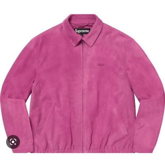 Supreme Suede Harrington Jacket "Pink"
