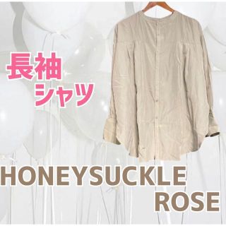 ハニーサックルローズ(HONEYSUCKLE ROSE)のHONEYSUCKLE ROSE　長袖 シャツ ブラウス ライトグリーン 【M】(Tシャツ(長袖/七分))