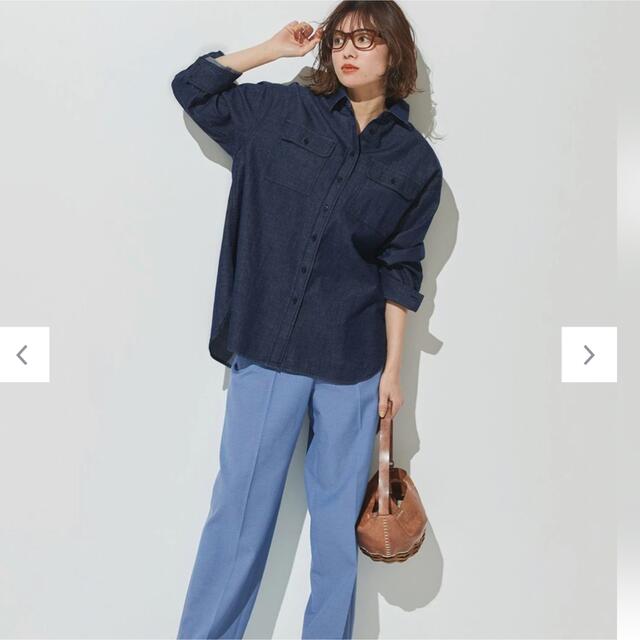 23区DENIM 長袖ライトオンスデニムシャツ 2022モデル M相当ゆったり