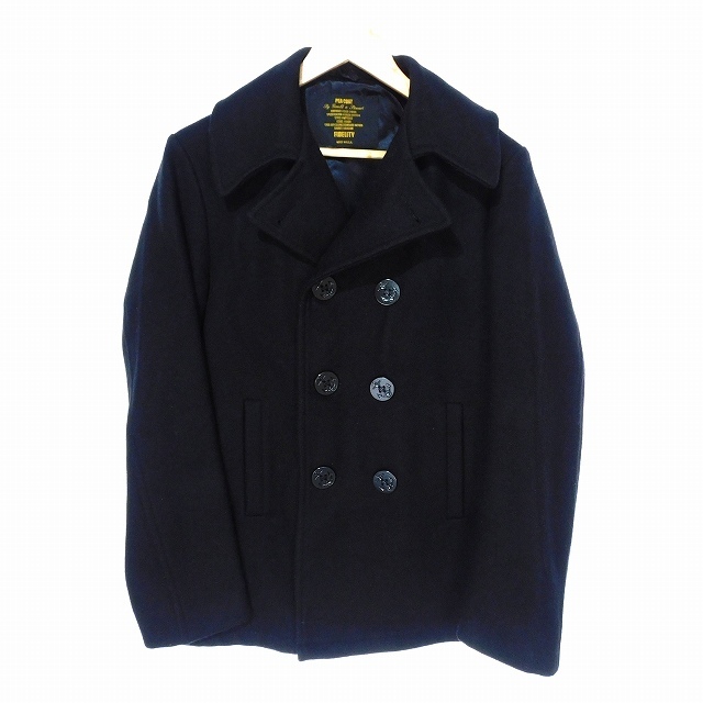 フィデリティ USA製 PEA COAT ピーコート Pコート ウール M 黒