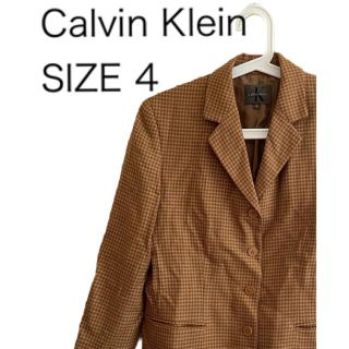 シーケーカルバンクライン(ck Calvin Klein)のCalvin Klein カルバンクライン ツイードジャケット毛100% 4(テーラードジャケット)